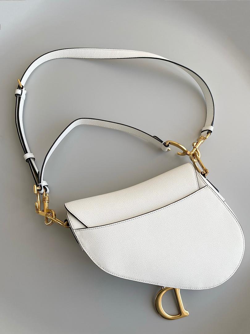 Dior Mini Saddle Bag With Strap White/Blue/Beige/Black For Women 7.5in/19cm