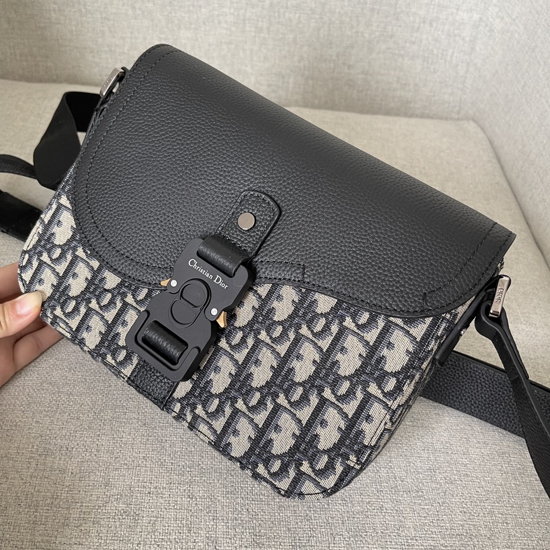 Dior Mini Saddle Saddle Bag With Shoulder Strap Beige For Women 9in/23cm 1ADPO049YKS_H27E