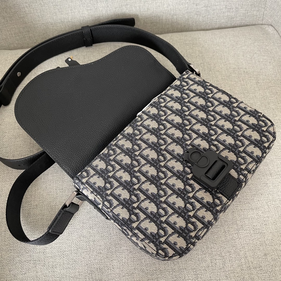 Dior Mini Saddle Saddle Bag With Shoulder Strap Beige For Women 9in/23cm 1ADPO049YKS_H27E