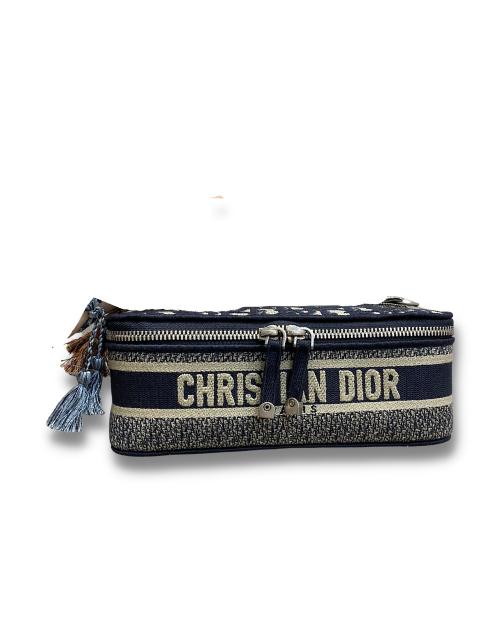 Dior Oblique Travel Jewelry Case Beige For Women 9.8in/25cmVRIW_