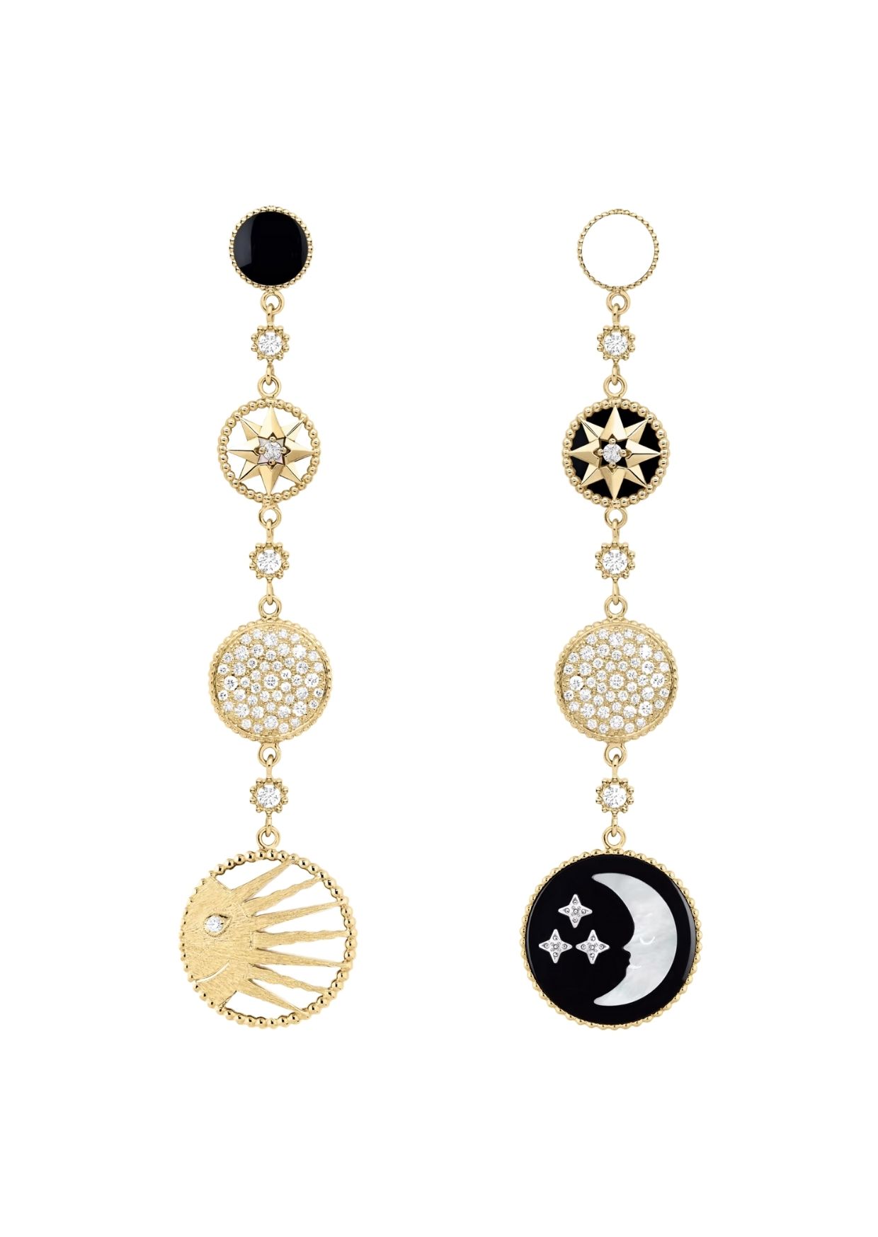 Dior Rose Des Vents And Rose C?leste Earrings Gold For Women JSAM94005_0000