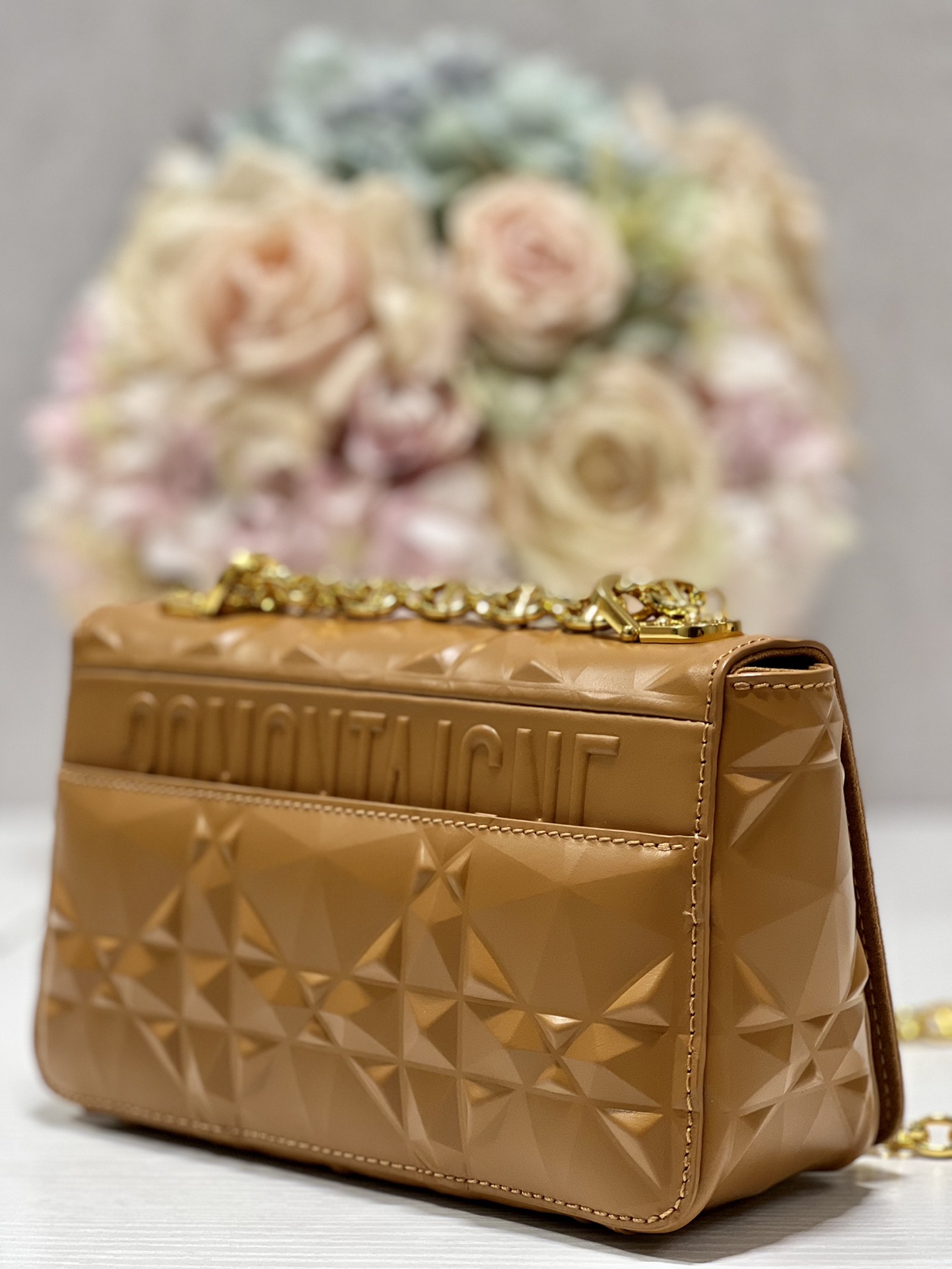 Dior Small Caro Bag Brown/Black/Grey/White For Women 8in/20cm