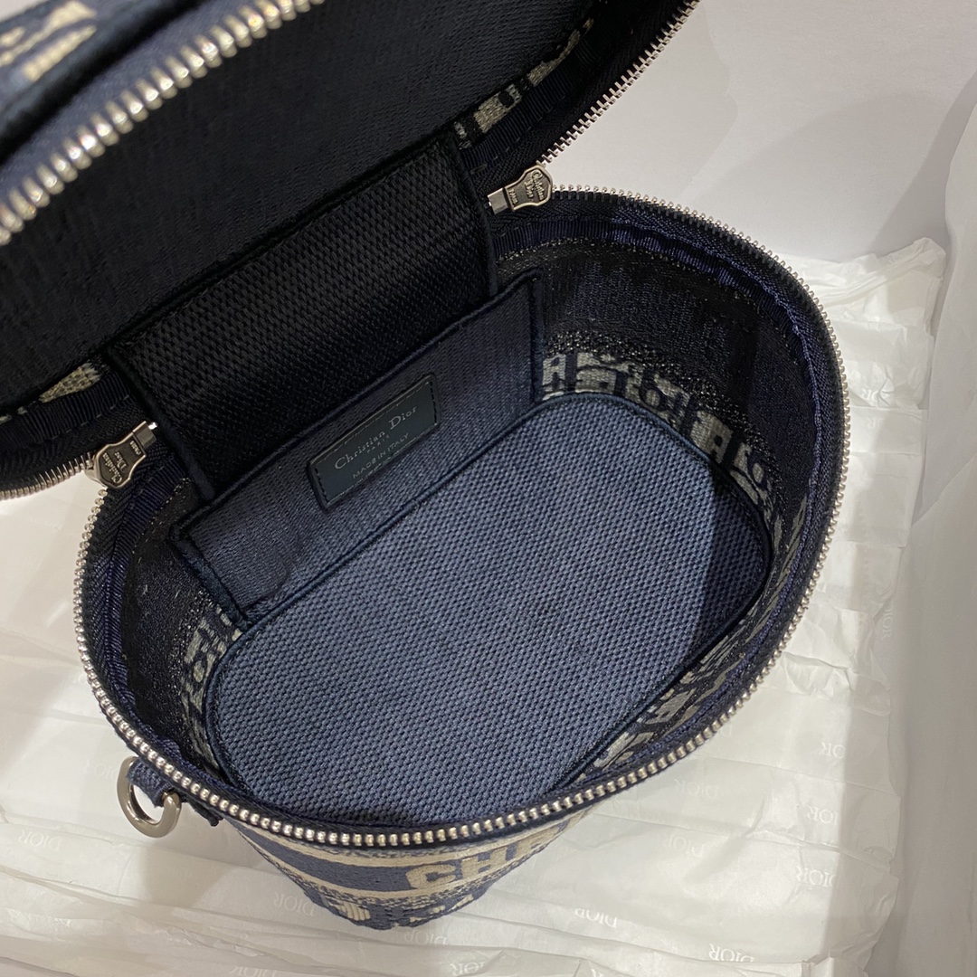 Dior Small Diortravel Vanity Case With Shoulder Strap Beige For Women 7.5in/18.5cm