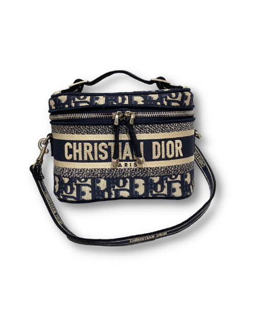 Dior Small Diortravel Vanity Case With Shoulder Strap Beige For Women 7.5in/18.5cm