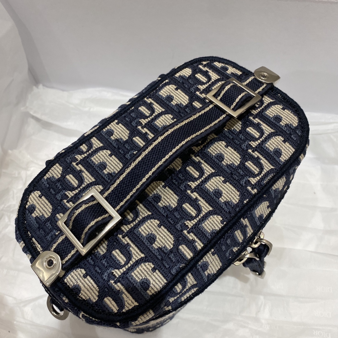 Dior Small Diortravel Vanity Case With Shoulder Strap Beige For Women 7.5in/18.5cm