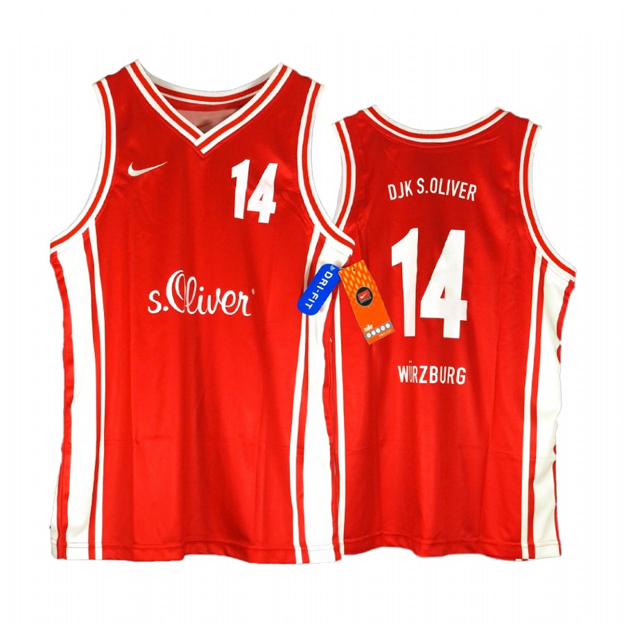 Dirk Nowitzki Germany Team Red #14 DJK Wurzburg Jersey