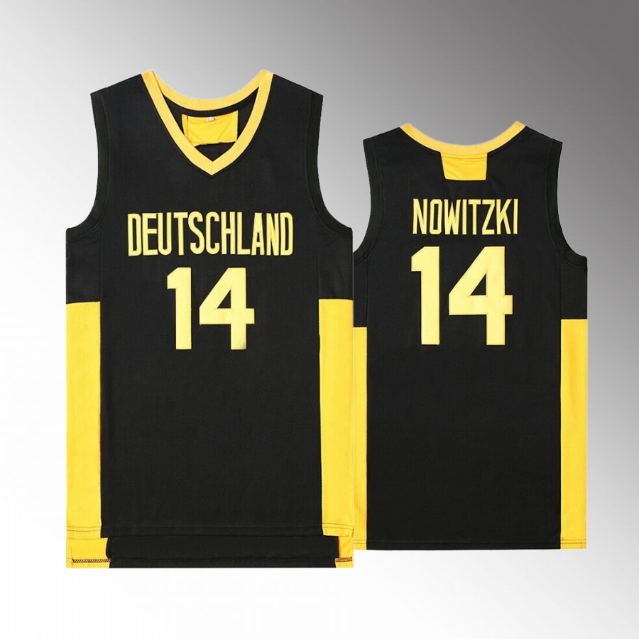 Dirk Nowitzki Wurzburg Germany #14 Black Jersey Rare