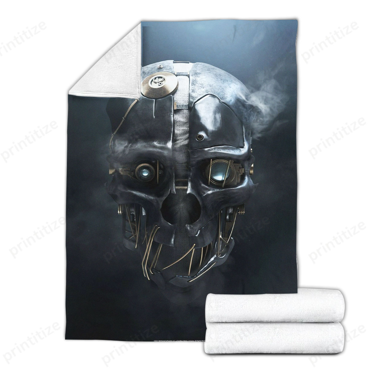 Dishonored Mask Fleece Blanket