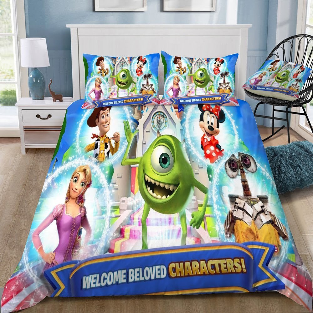 Disney 22 3D Customized Duvet Cover Bedding Set