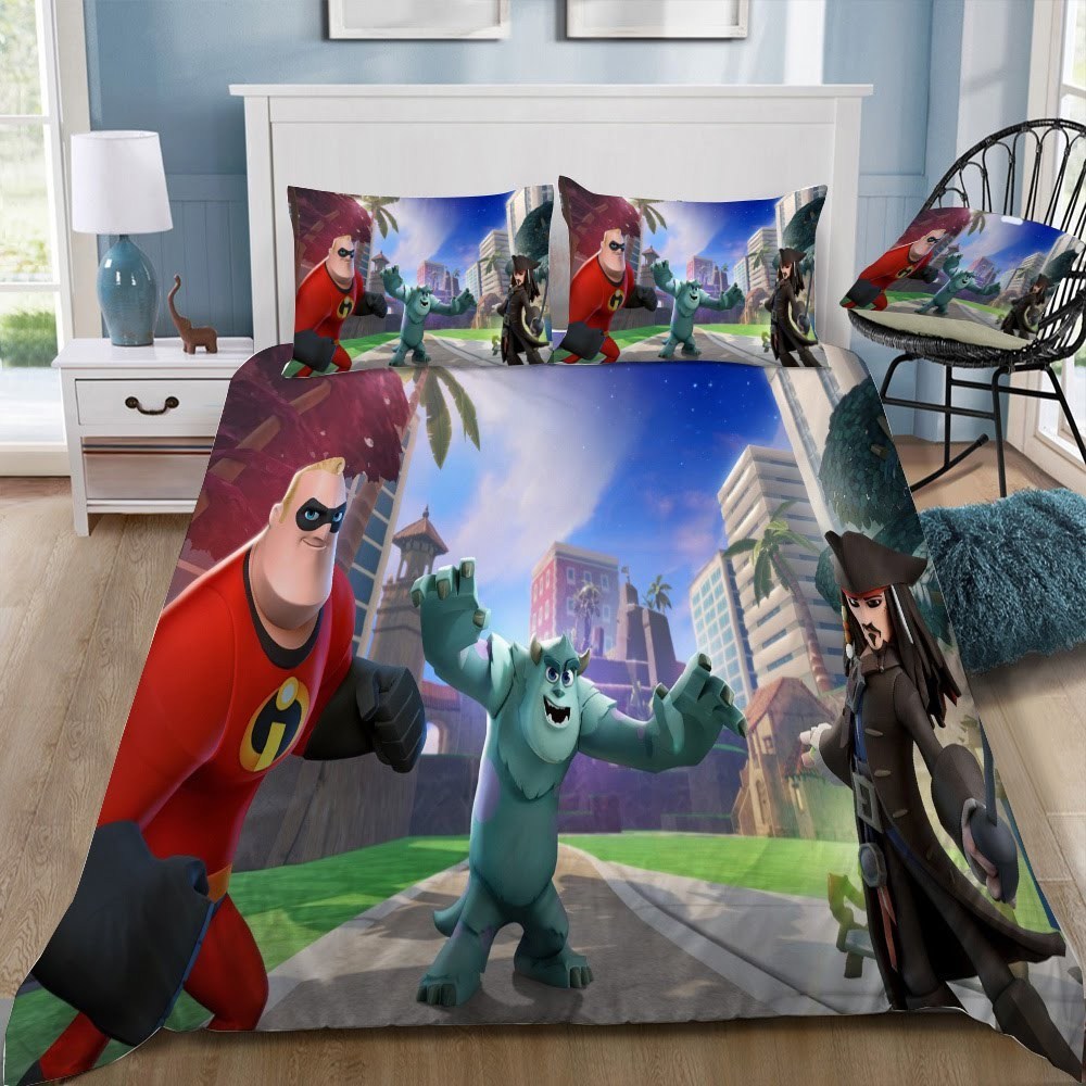 Disney 3 3D Customized Duvet Cover Bedding Set