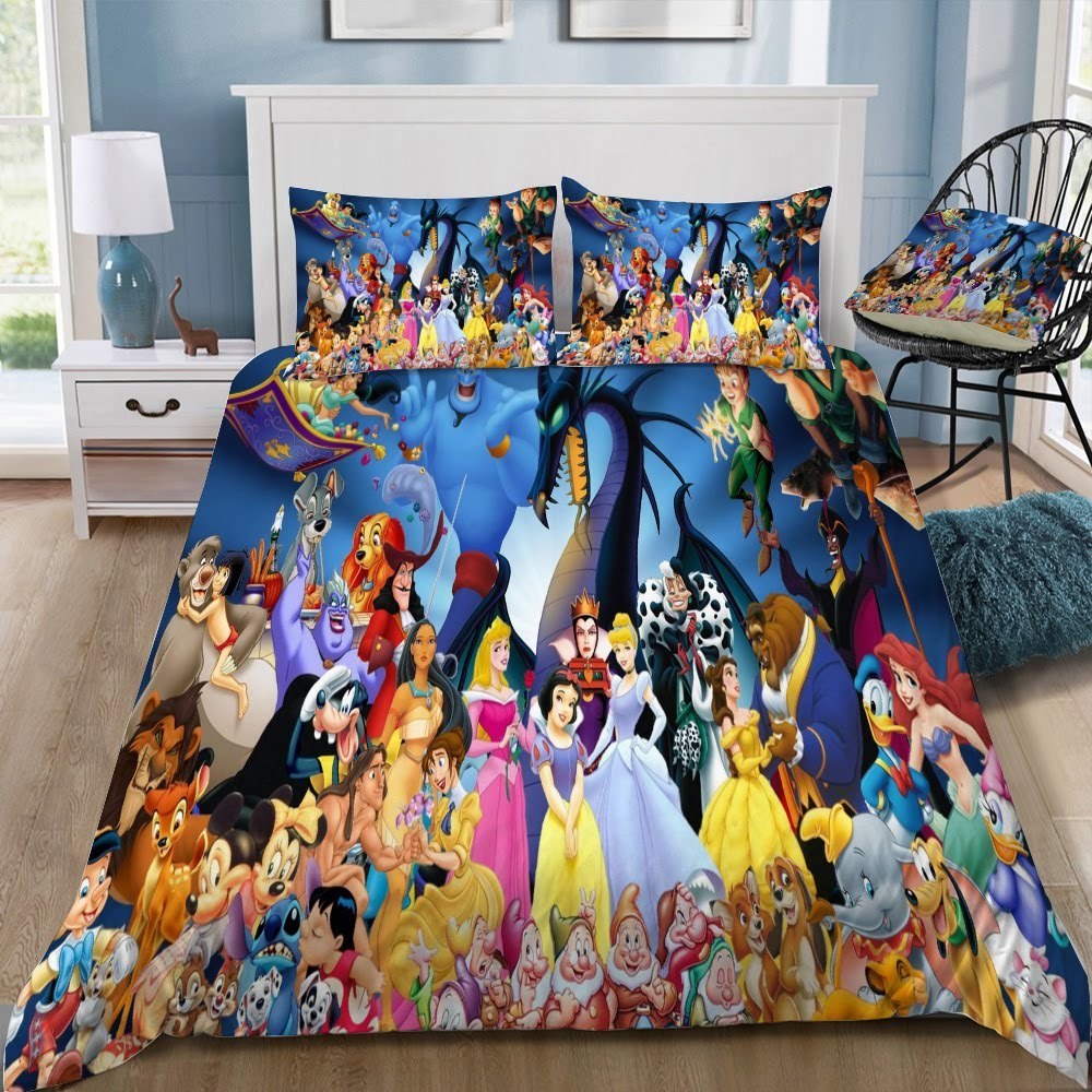 Disney 3D Customized Duvet Cover Bedding Set