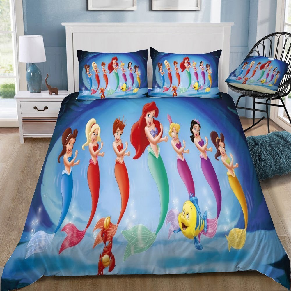 Disney Ariel 3D Customized Duvet Cover Bedding Set