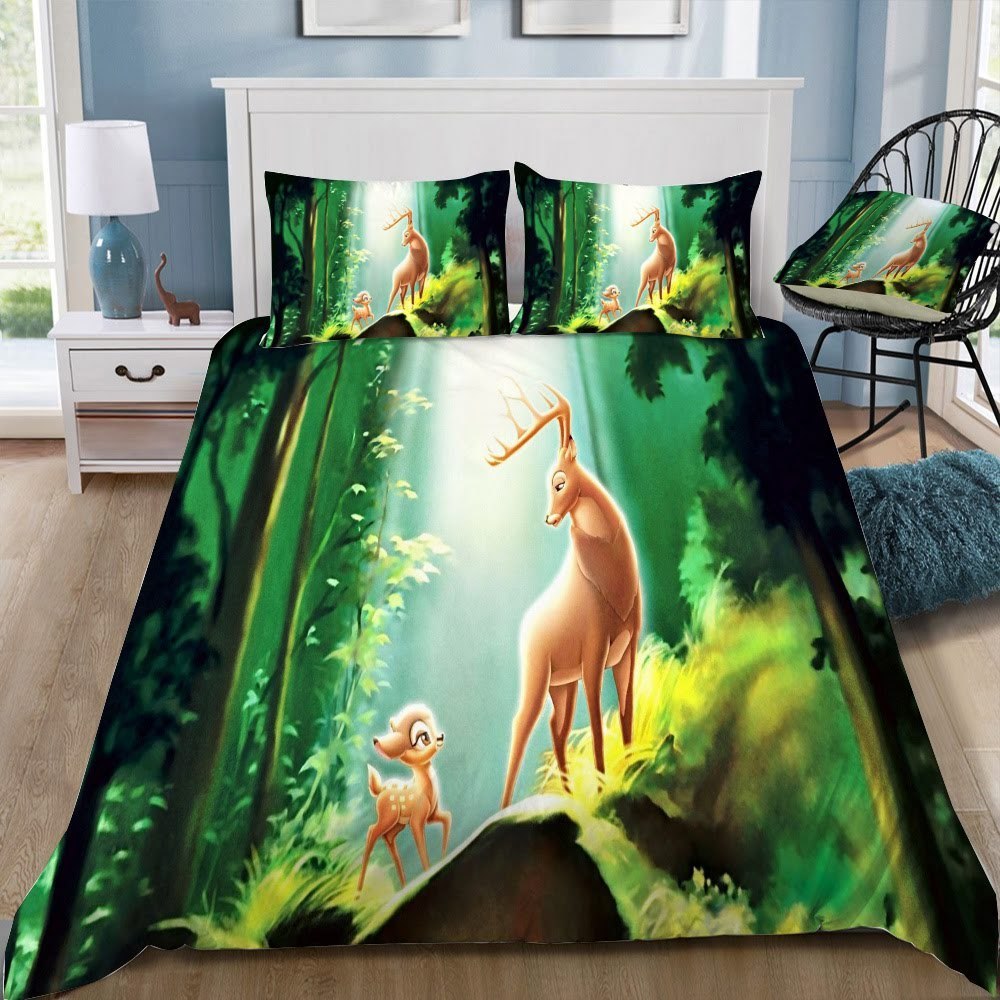 Disney Bambi 3D Customized Duvet Cover Bedding Set