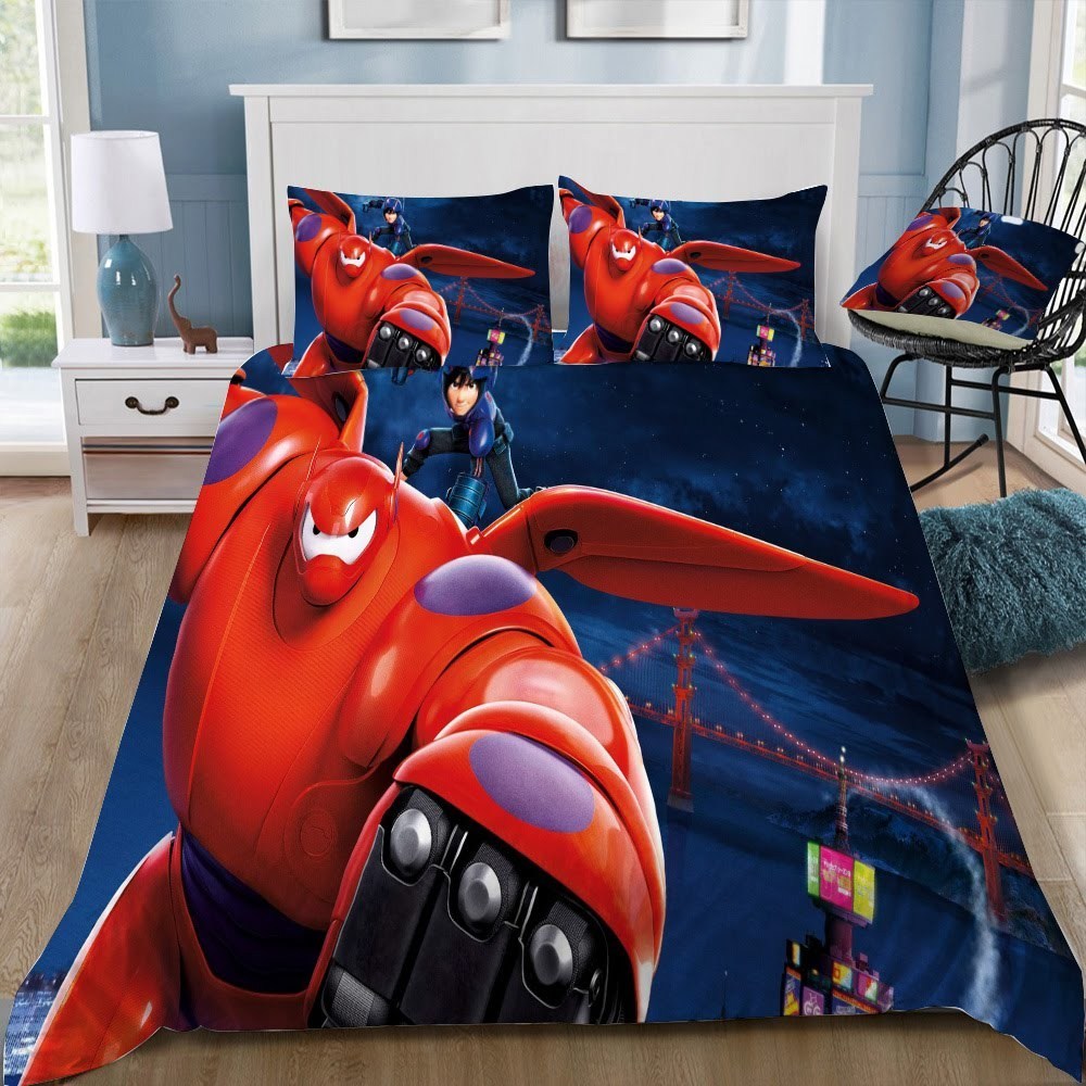 Disney Big Hero 3D Customized Duvet Cover Bedding Set