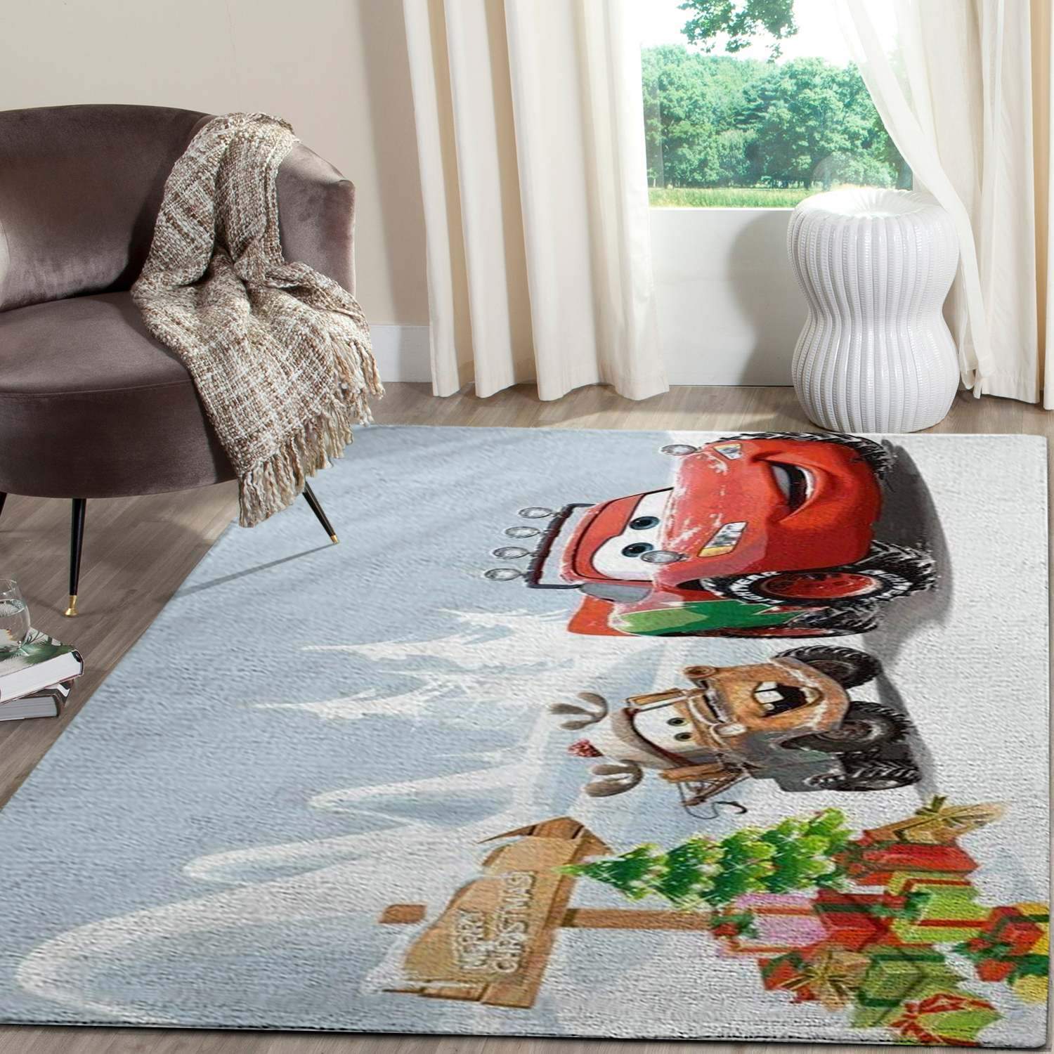 Disney Cars Merry Christmas Area Limited Edition Rectangle Rug