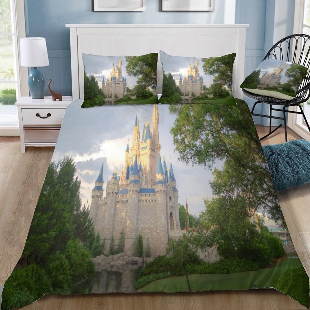 Disney Castle 113 3D Customized Duvet Cover Bedding Set