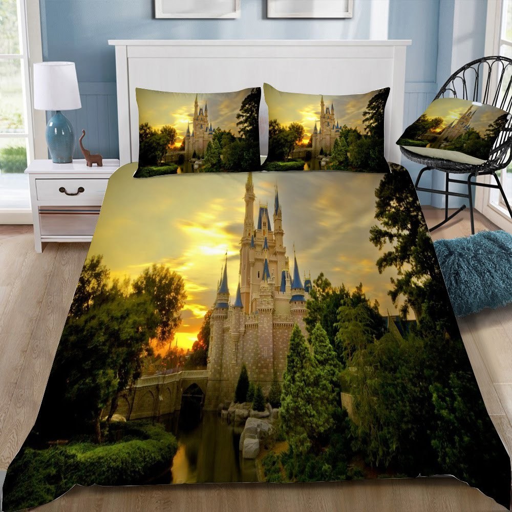 Disney Castle 118 3D Customized Duvet Cover Bedding Set