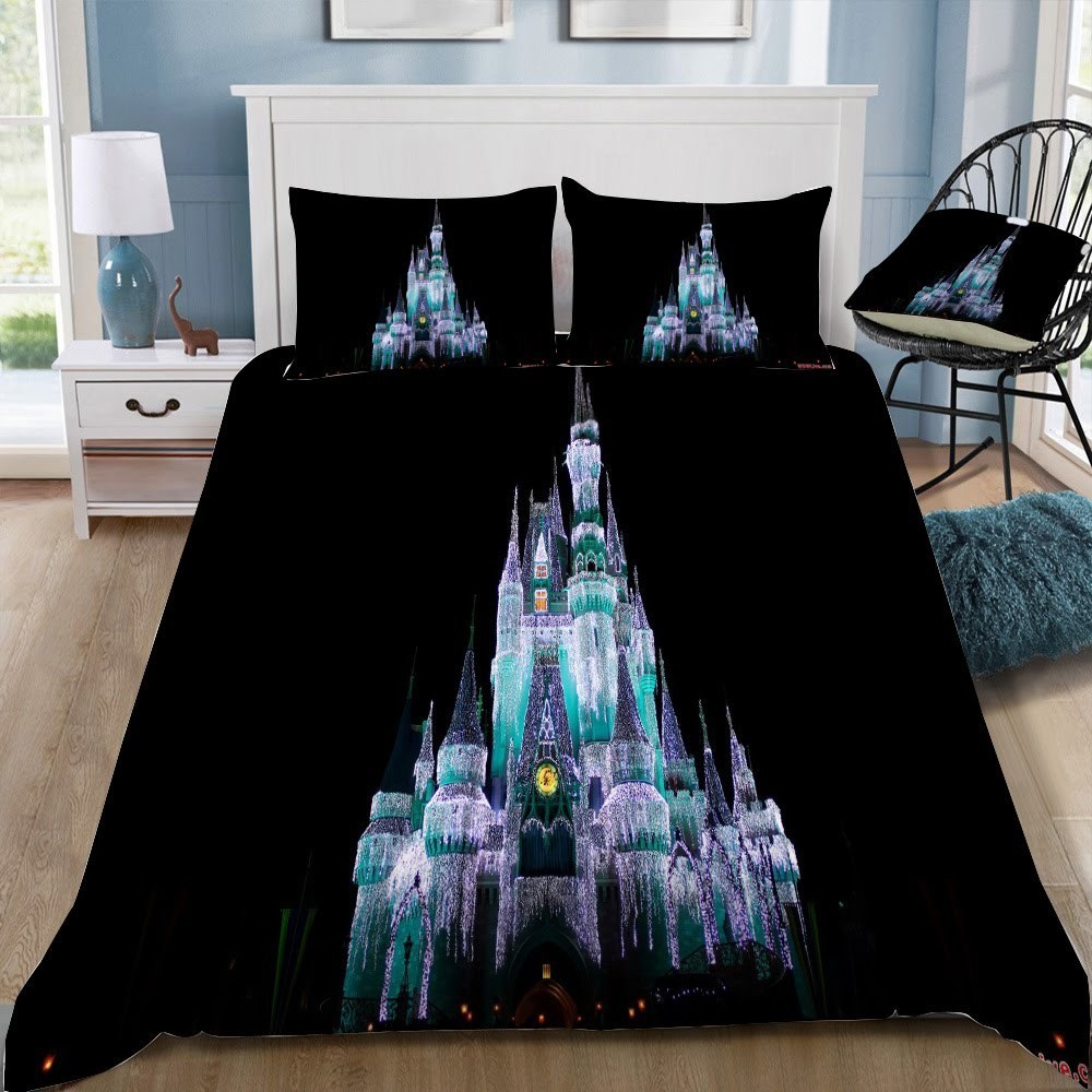 Disney Castle 120 3D Customized Duvet Cover Bedding Set