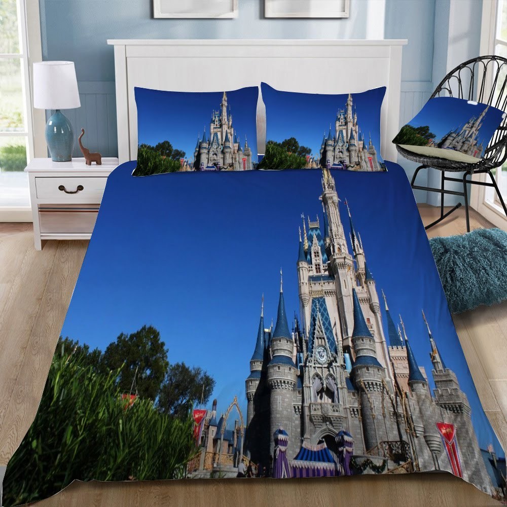 Disney Castle 125 3D Customized Duvet Cover Bedding Set