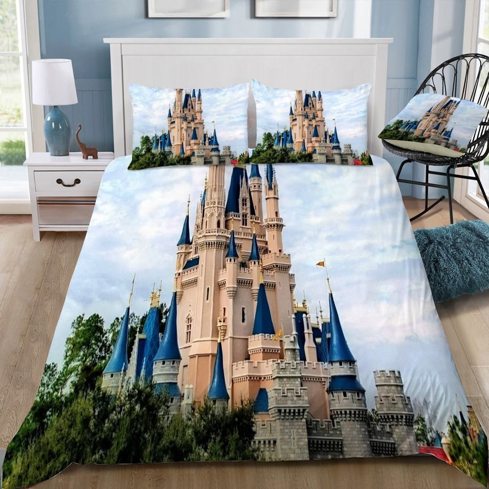Disney Castle 131 3D Customized Duvet Cover Bedding Set