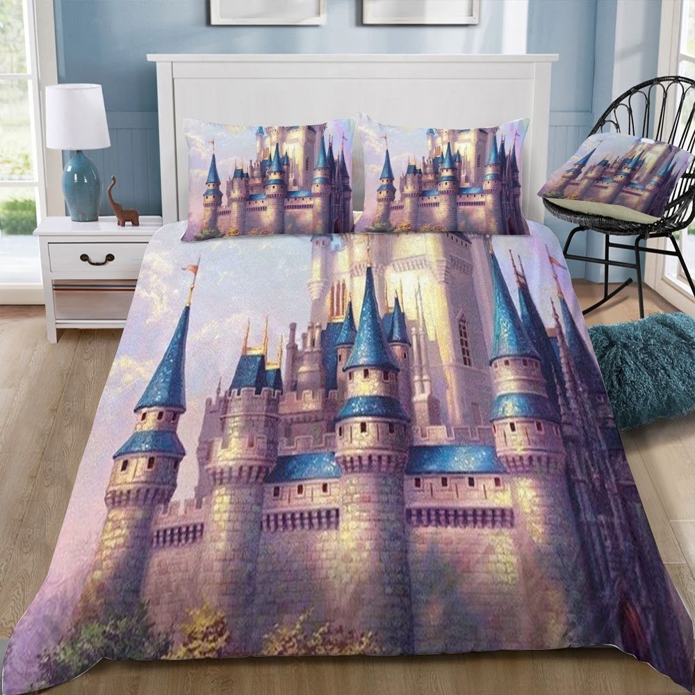 Disney Castle 132 3D Customized Duvet Cover Bedding Set