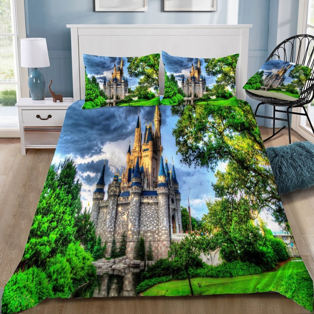 Disney Castle 136 3D Customized Duvet Cover Bedding Set