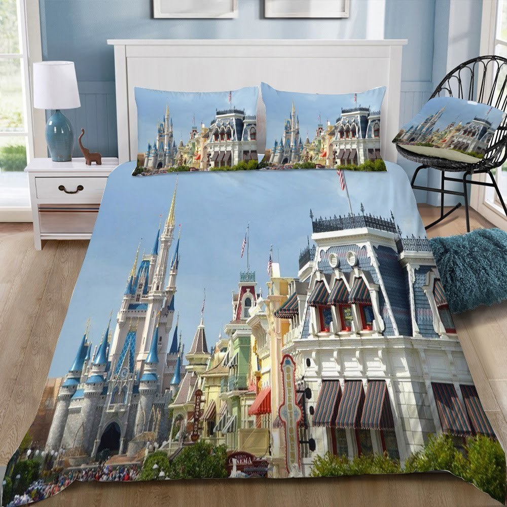 Disney Castle 27 3D Customized Duvet Cover Bedding Set