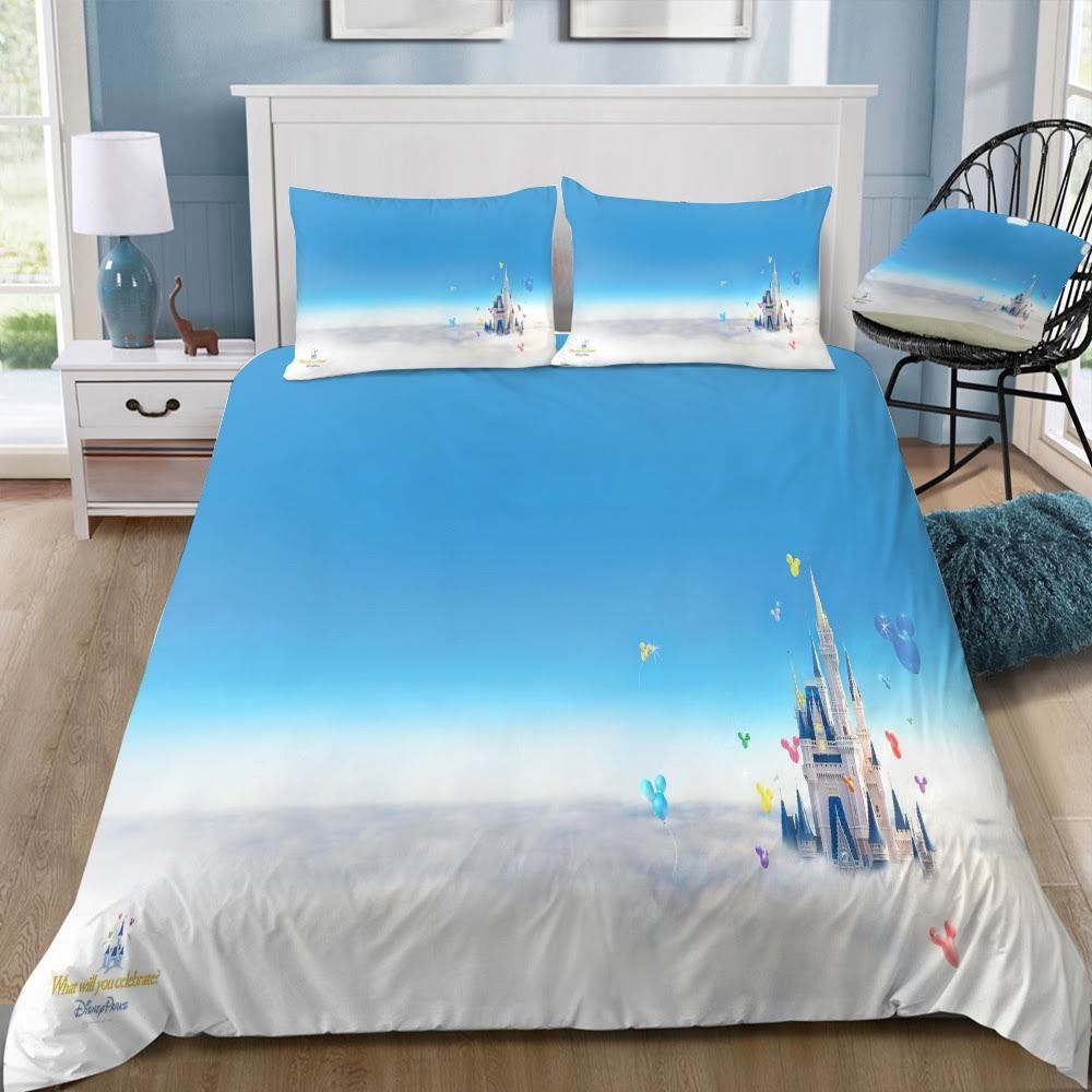 Disney Castle 30 3D Customized Duvet Cover Bedding Set