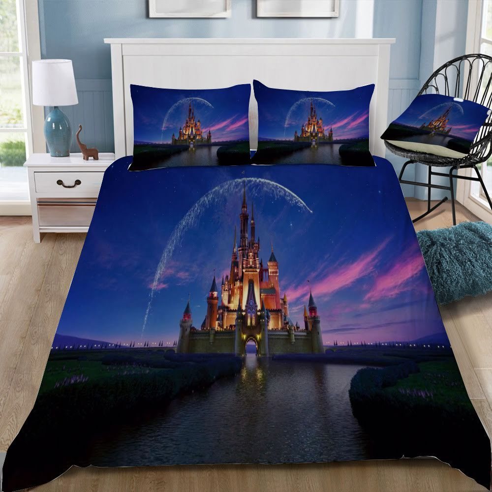 Disney Castle 3D Customized Duvet Cover Bedding Set