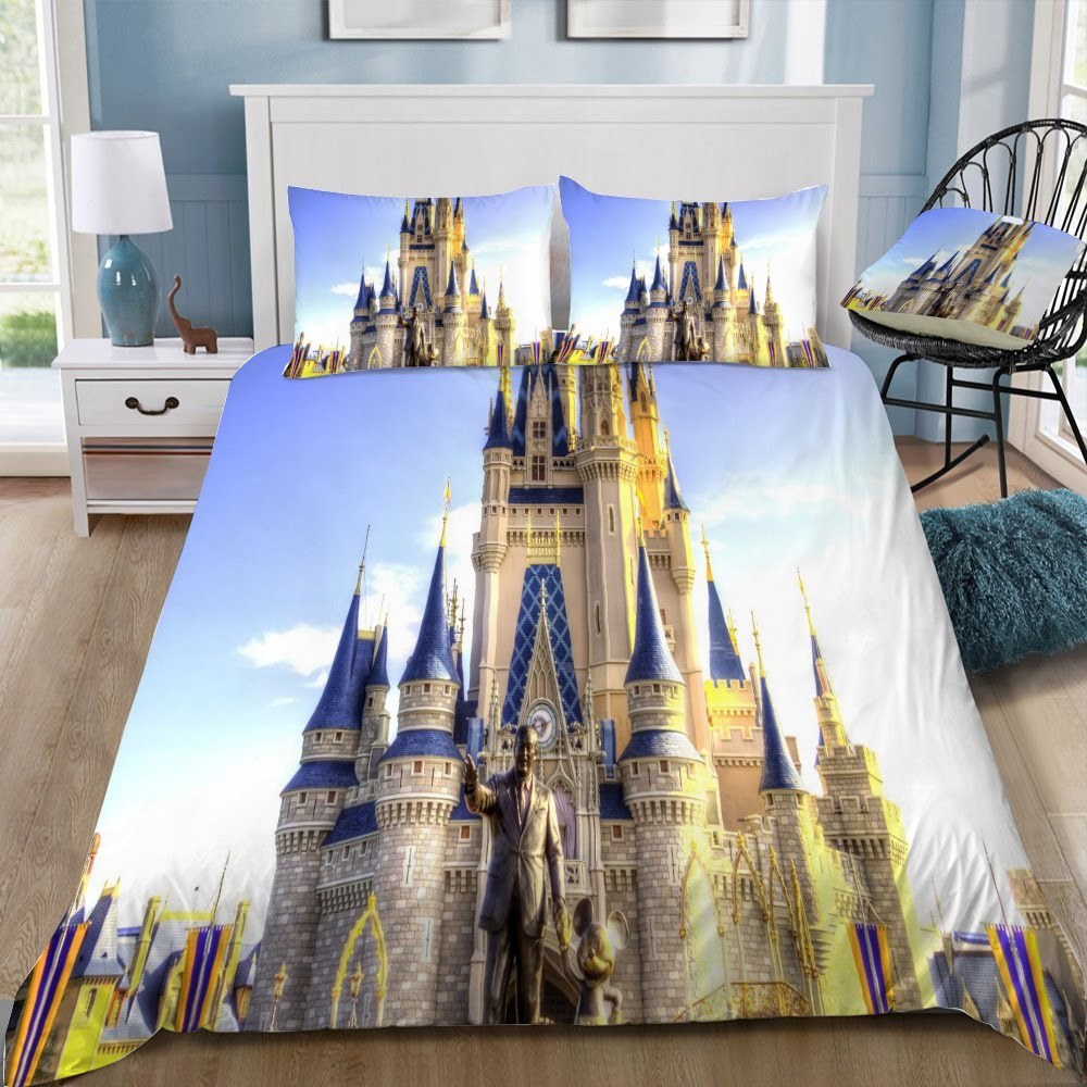 Disney Castle 3D Customized Duvet Cover Bedding Set
