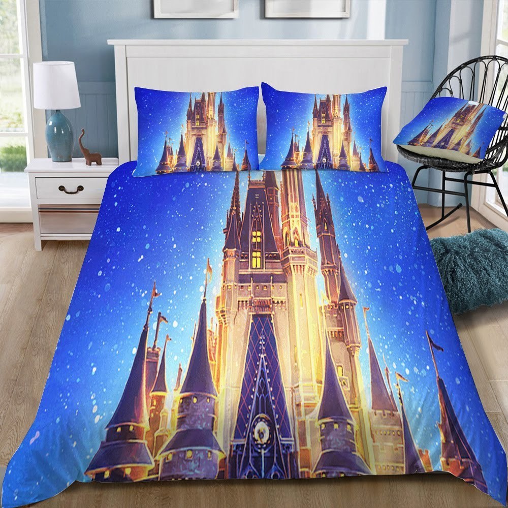 Disney Castle 3D Customized Duvet Cover Bedding Set