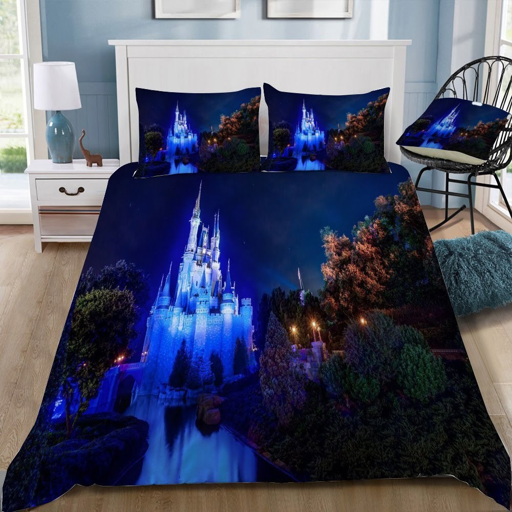 Disney Castle 3D Customized Duvet Cover Bedding Set