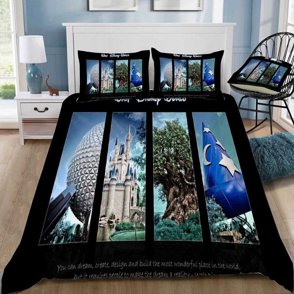Disney Castle 3D Customized Duvet Cover Bedding Set