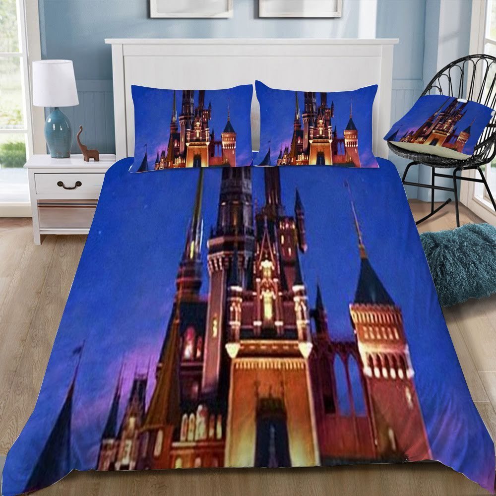 Disney Castle 3D Customized Duvet Cover Bedding Set