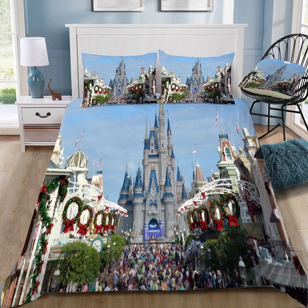 Disney Castle 81 3D Customized Duvet Cover Bedding Set