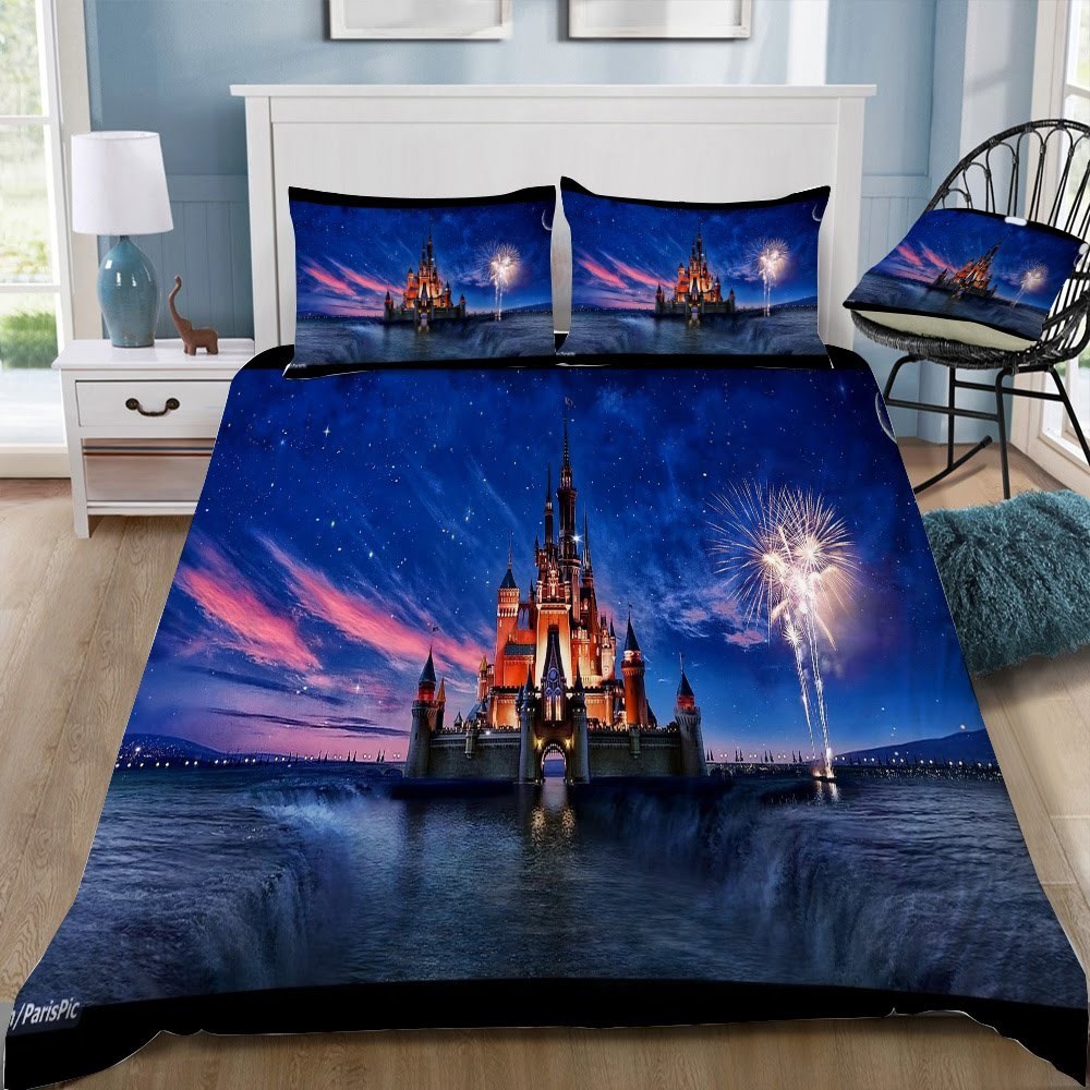 Disney Castle 89 3D Customized Duvet Cover Bedding Set