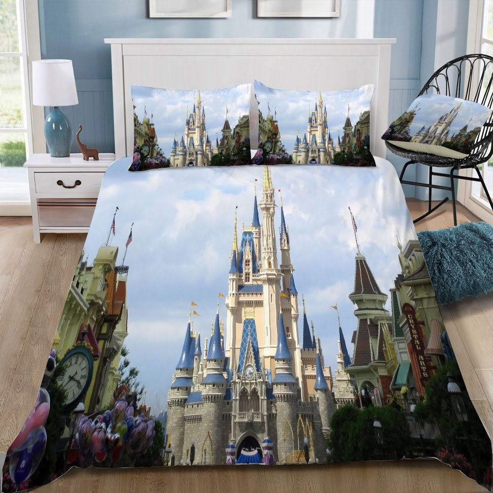 Disney Castle 92 3D Customized Duvet Cover Bedding Set