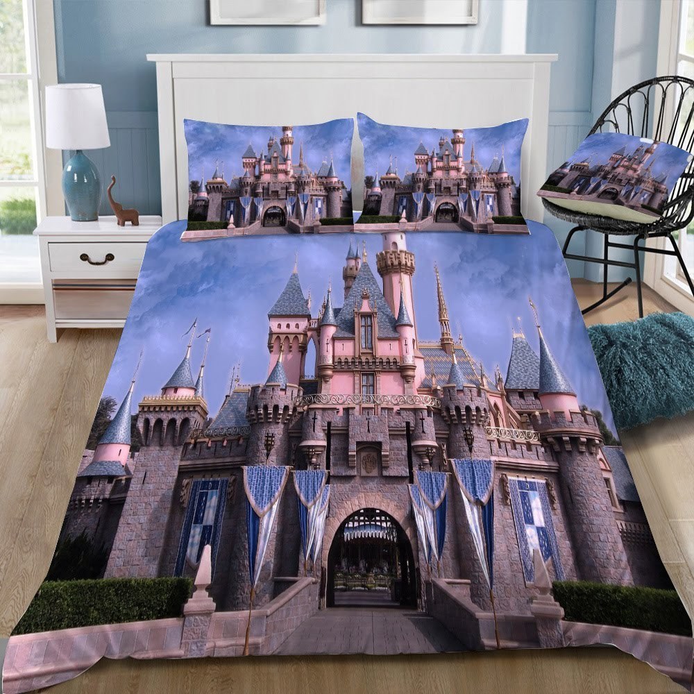 Disney Castle 96 3D Customized Duvet Cover Bedding Set