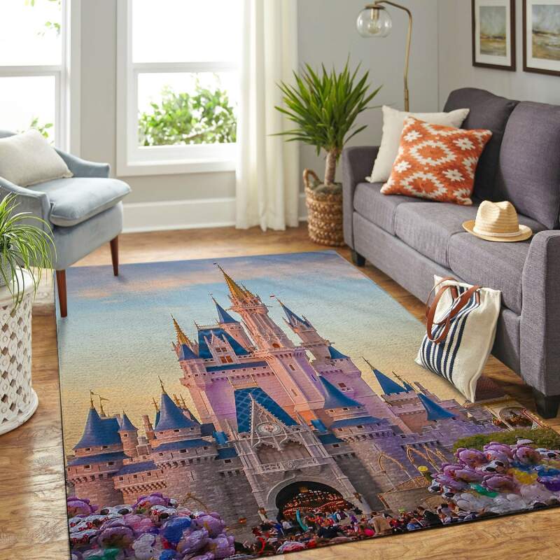 Disney Castle Living Room Area Rectangle Rug