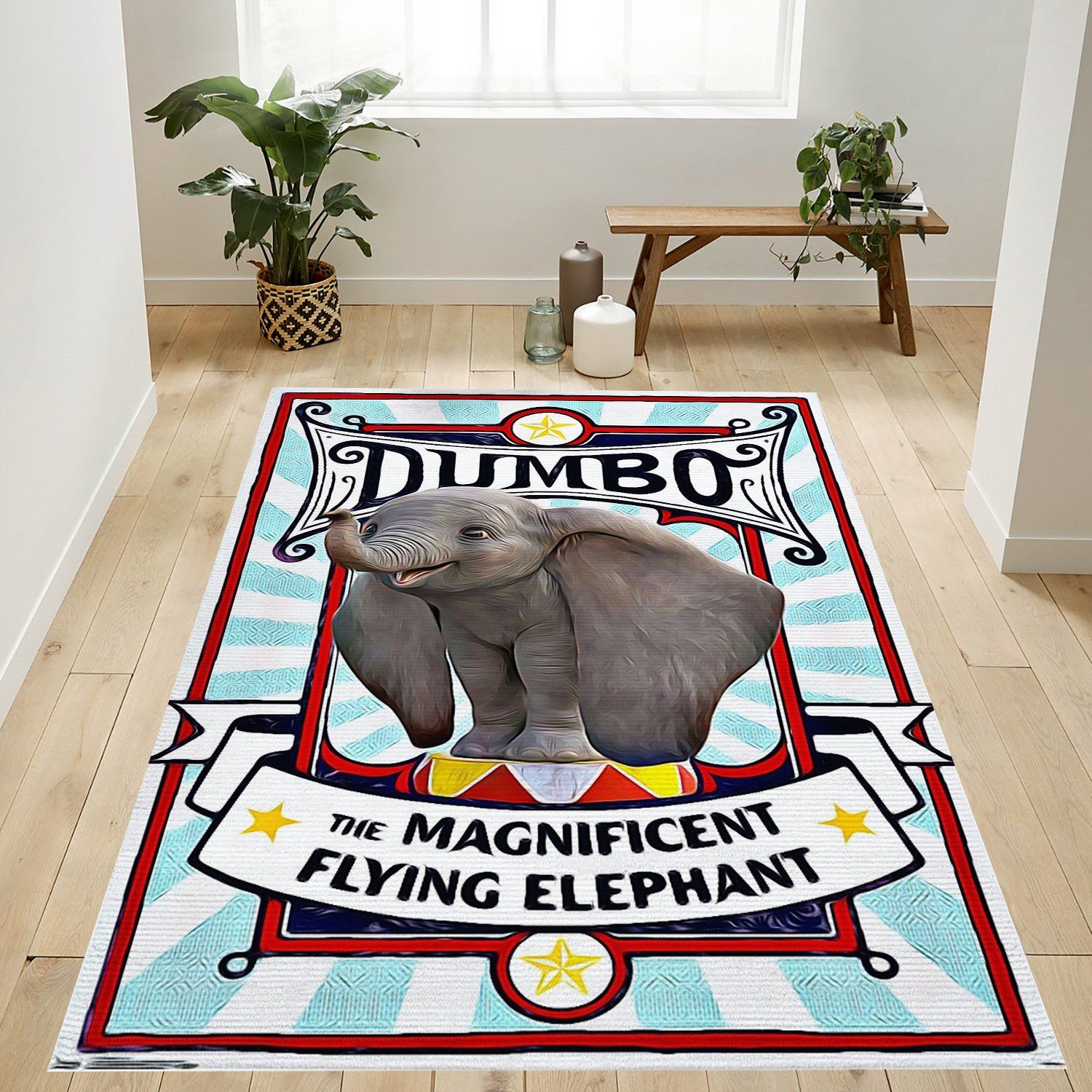 Disney Dumbo Rectangle Rug – Custom Size And Printing