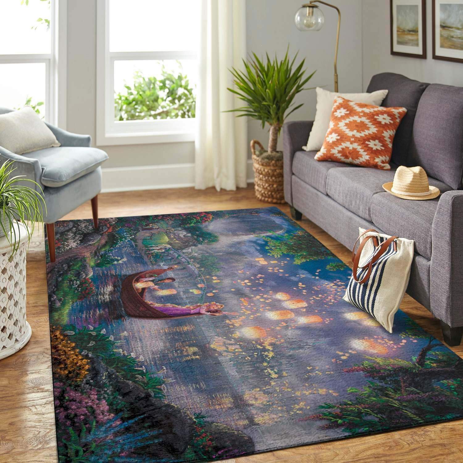Disney Fans Rapunzel And Flynn Rider Area Limited Edition Rectangle Rug