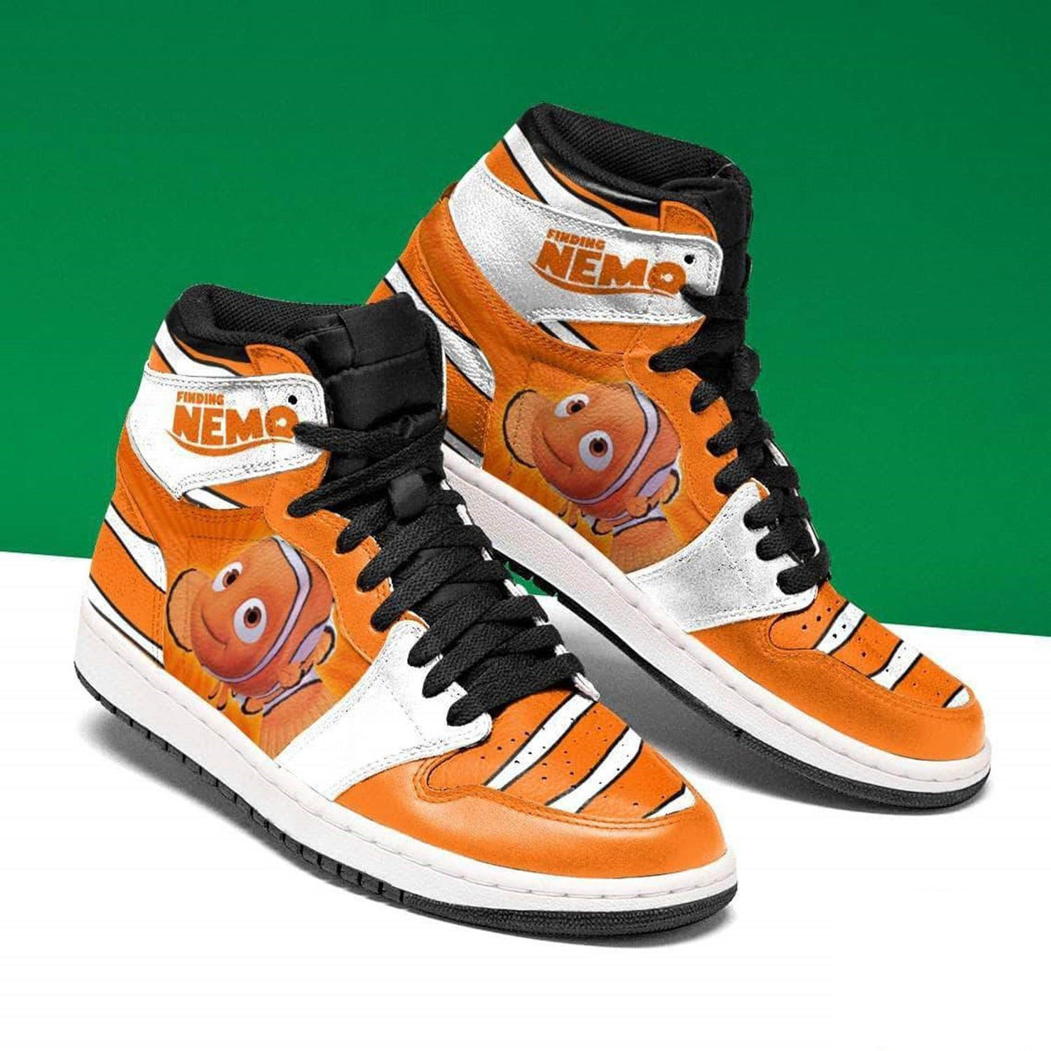 Disney Finding Nemo High Top Air Jordan Sneaker, Air Jordan Hightop