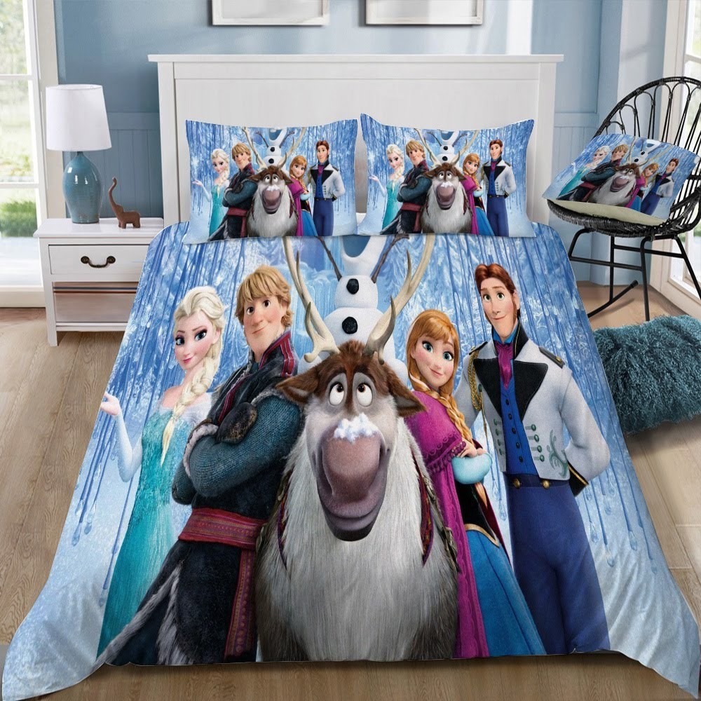 Disney Frozen 3D Customized Duvet Cover Bedding Set