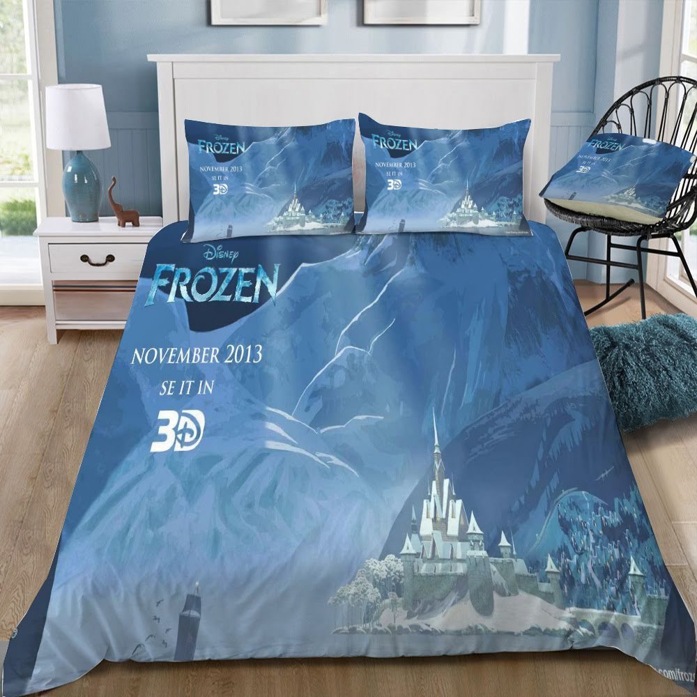Disney Frozen 3D Customized Duvet Cover Bedding Set