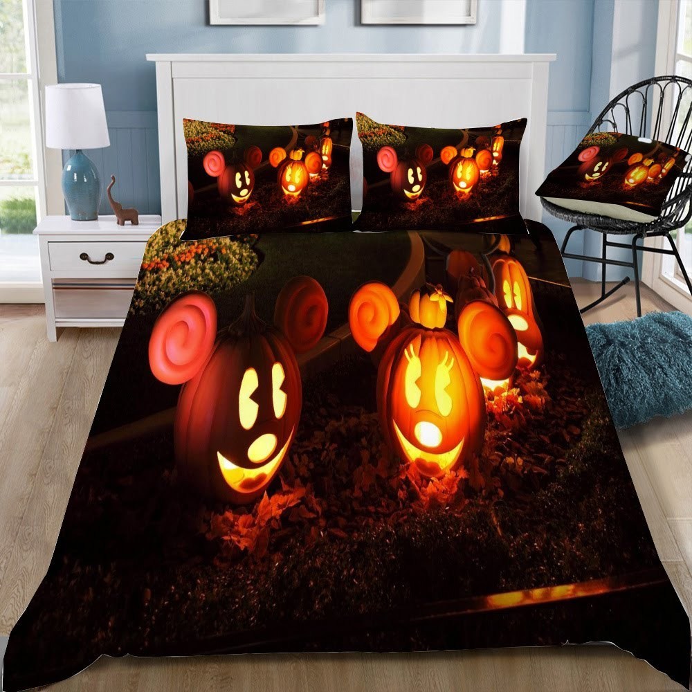 Disney Halloween 3D Customized Duvet Cover Bedding Set