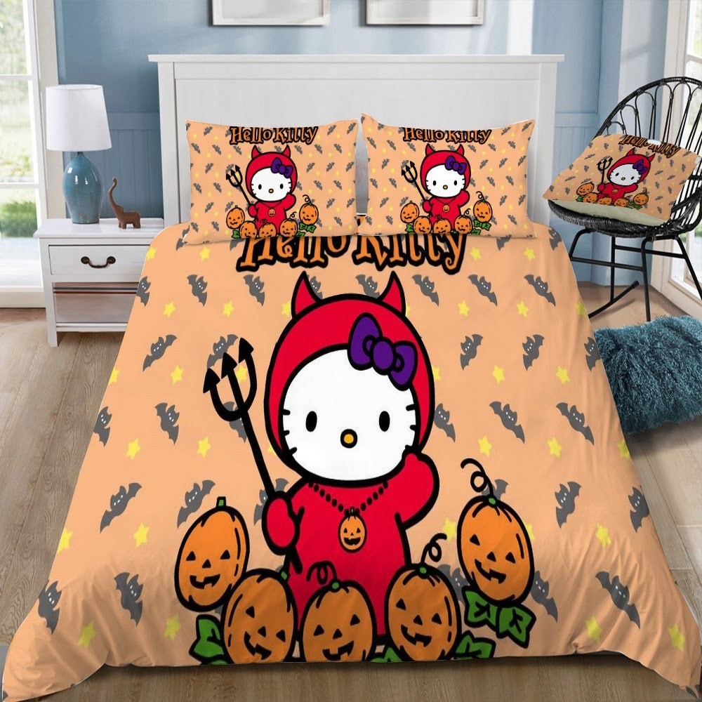 Disney Hello Kitty 3D Customized Duvet Cover Bedding Set