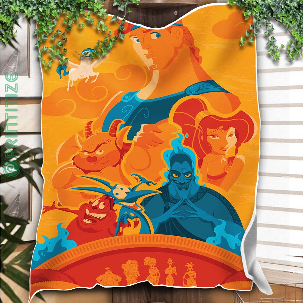 Disney Hercules Movie Poster Fleece Blanket