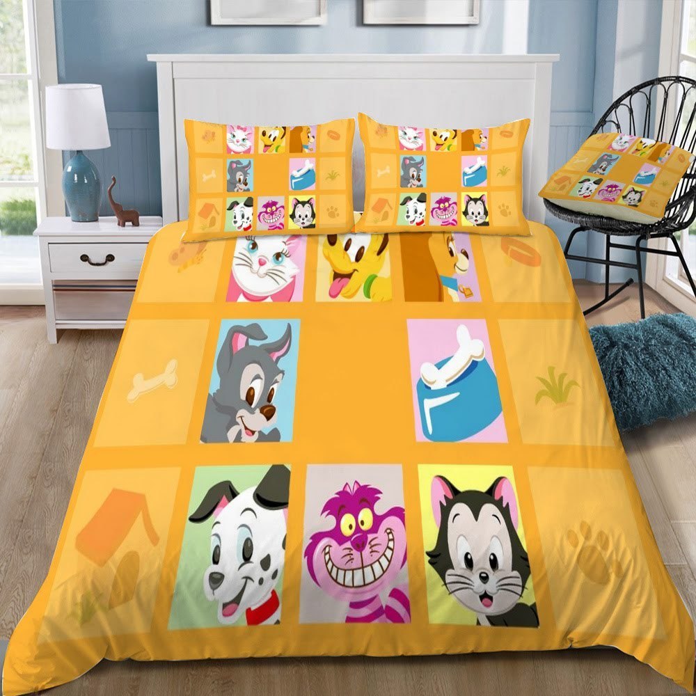 Disney Lady And The Tramp 3D Customized Duvet Cover Bedding Set