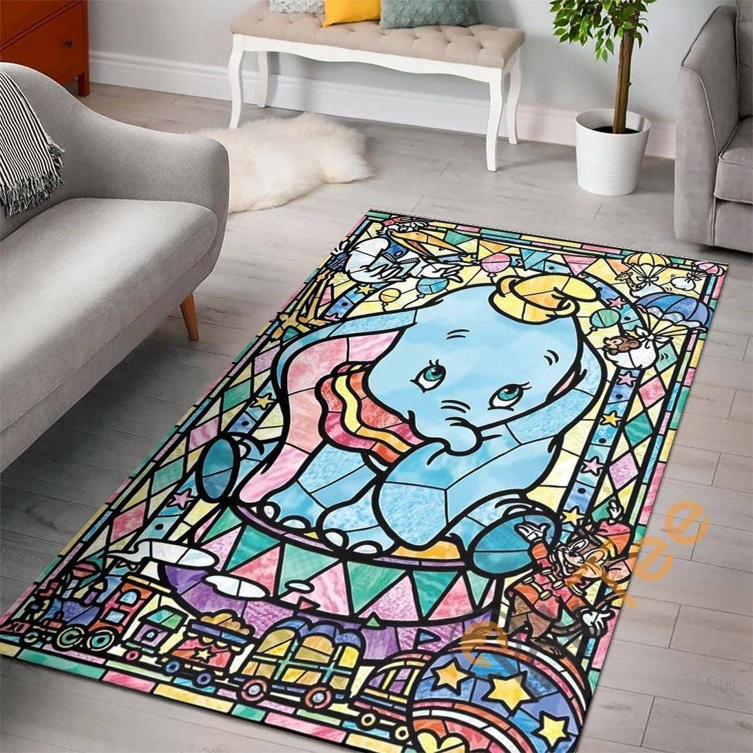 Disney Living Room Lover Elephant Movies Rectangle Rug