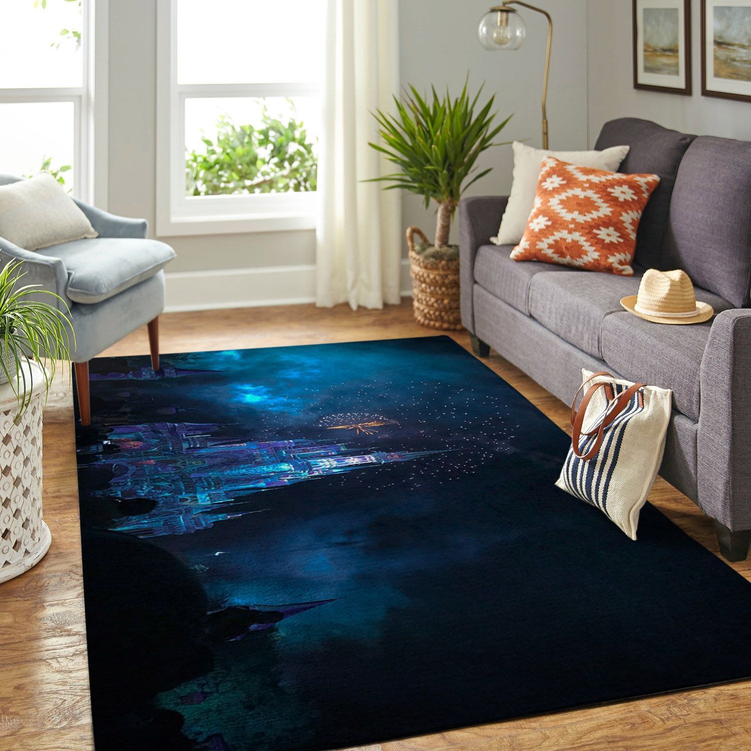 Disney Magic Castle Living Room Area Rectangle Rug